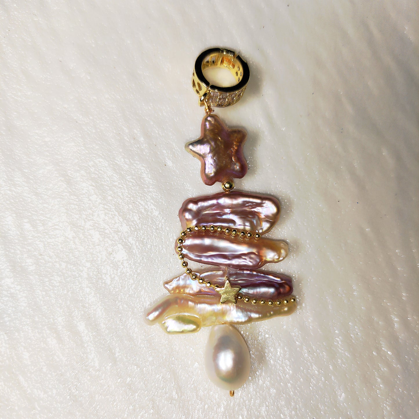 Baroque Pearl Xmas Tree Pendant