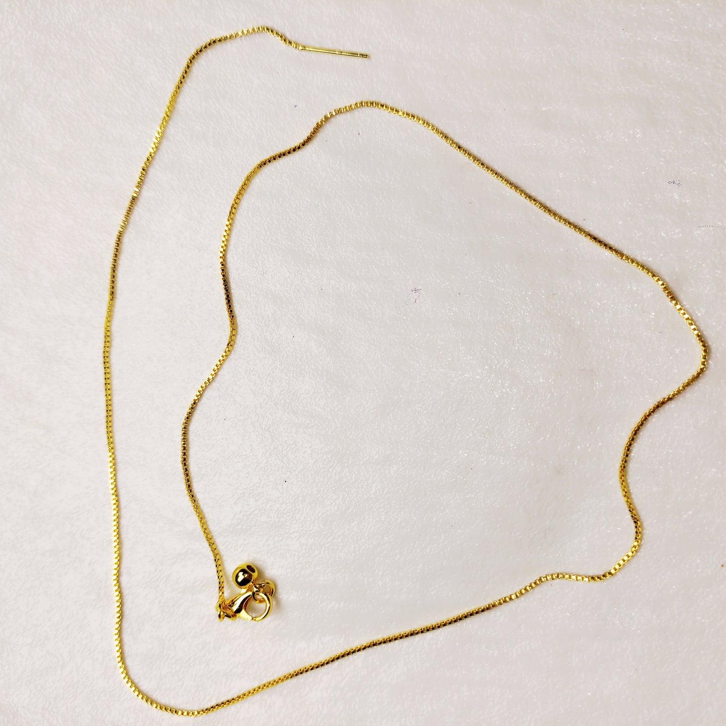 Adjustable necklace gold+silver 45cm