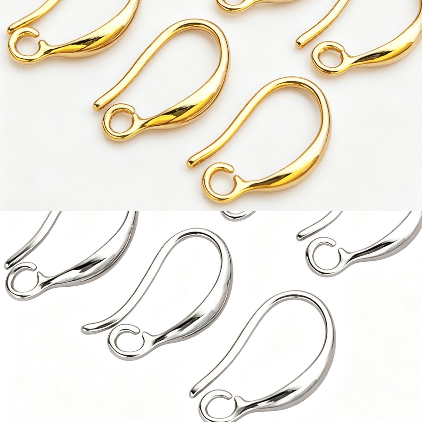 [PAIR] Ear-hook Gold & Silver