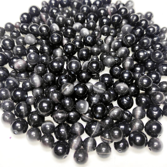 [G] Mix Cat eye black & gray 6-10mm