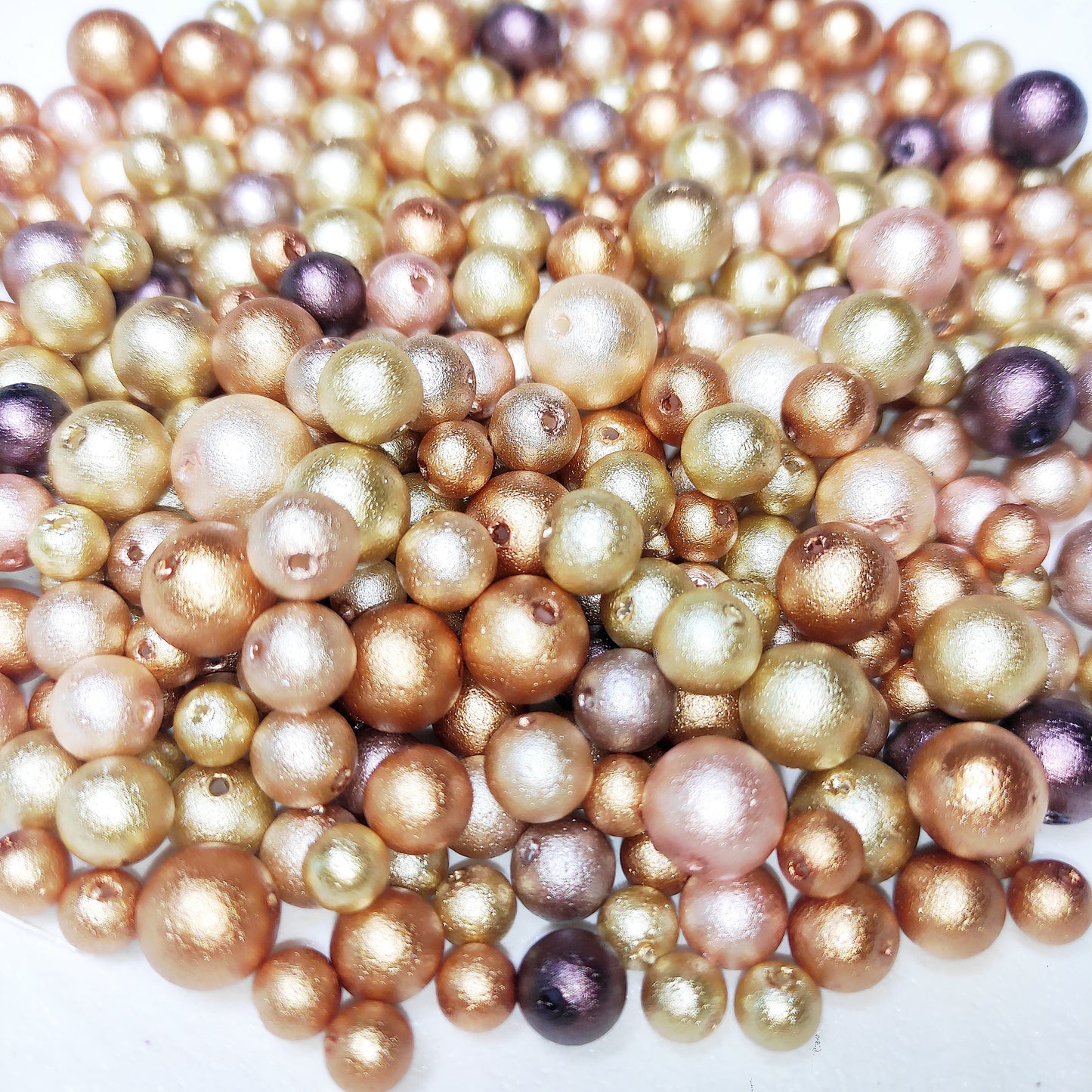 [G] Pearly Brown Gold 6-10mm