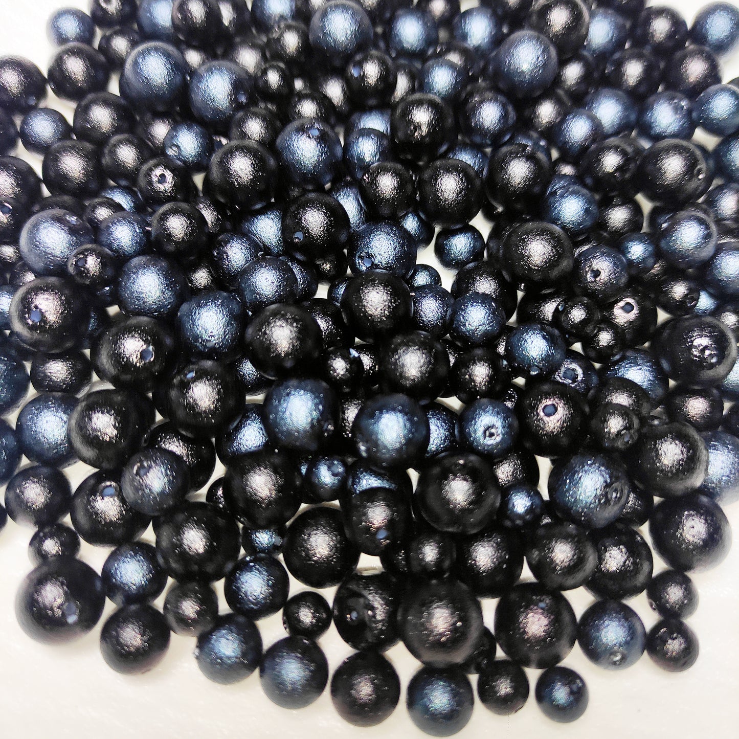[G] Pearly Black Blue 6-10mm