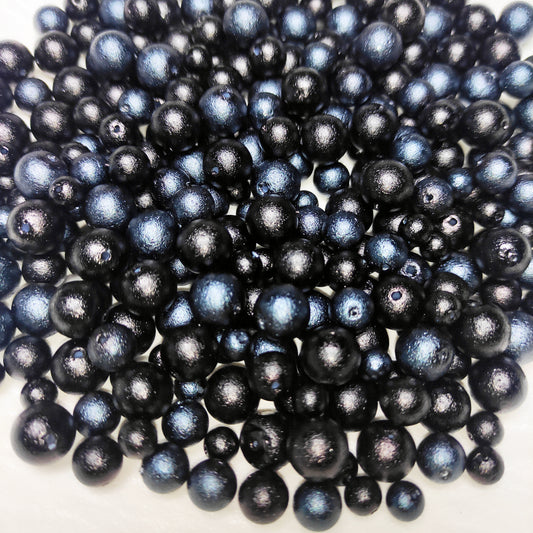[G] Pearly Black Blue 6-10mm