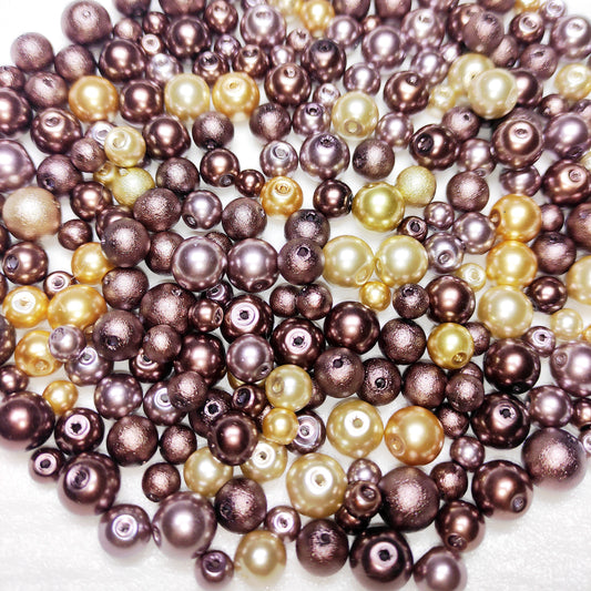 [G] Pearly Dark Brown 6-10mm