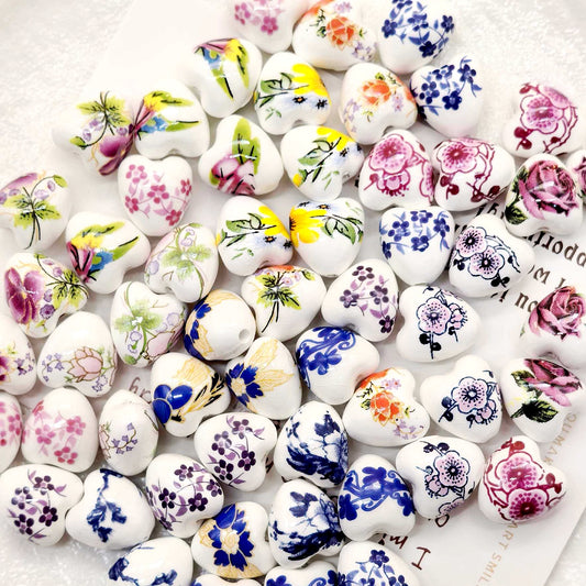 [007] Ceramic Flower Heart