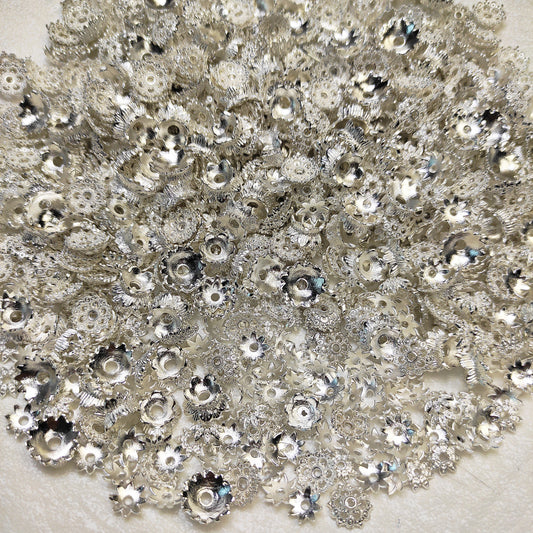 [022] Silver Flower Spacer Mix