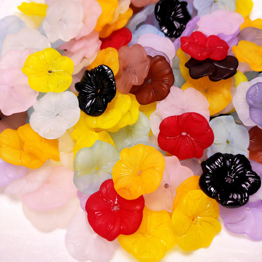 [072] Resin Hibiscus Mix 22-25mm