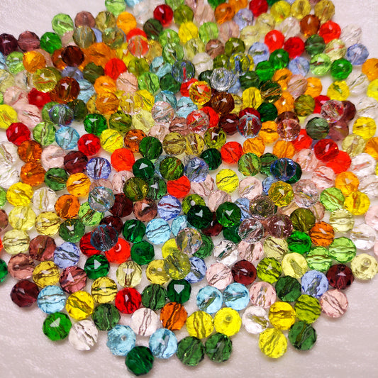 [094] Crystal Flower Ball Mix 8mm