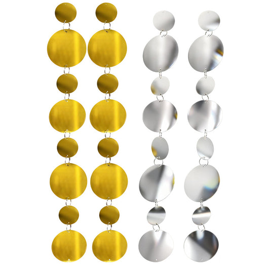 [132] Mixed Size Round SequinString Garland 50cm