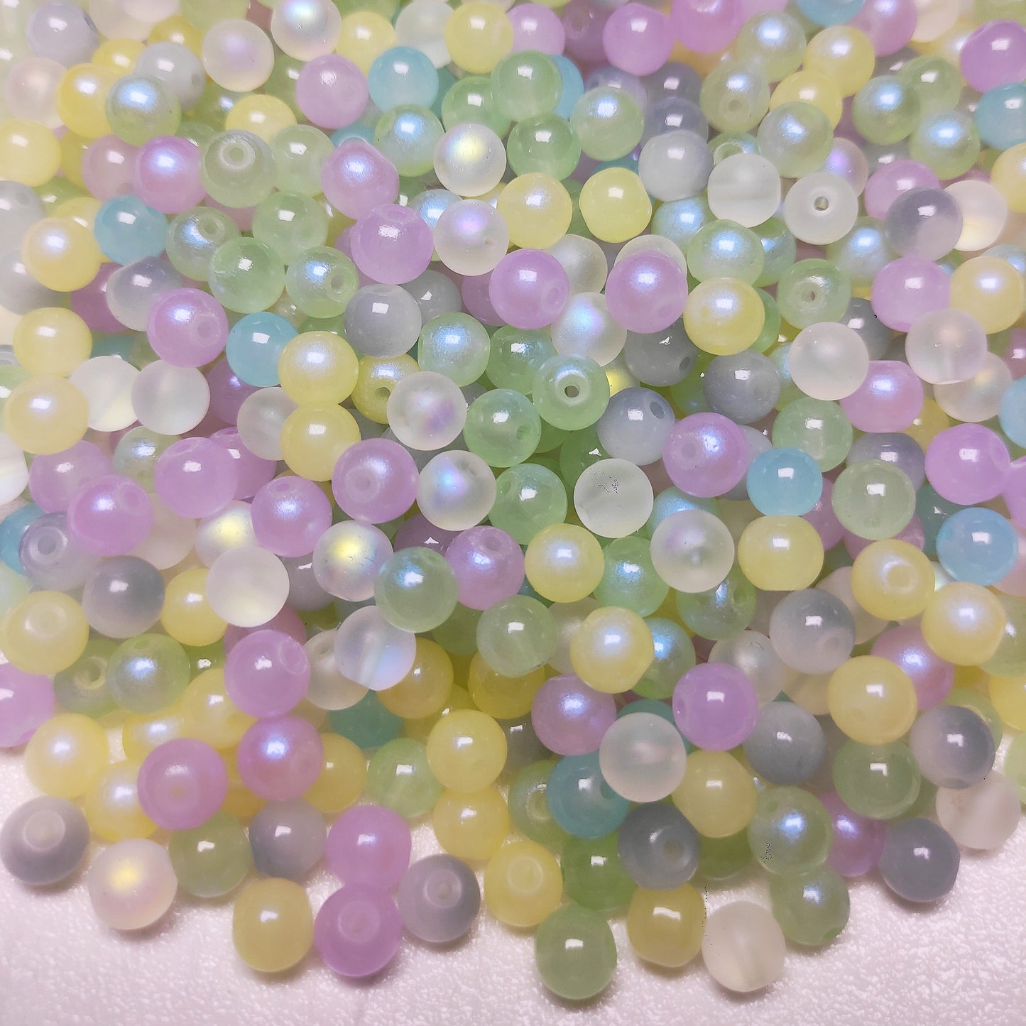 [149] Glitter Mermaid Jelly Beads 8mm