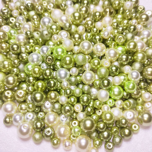 [159] Pearly Pale Olive 6-10mm