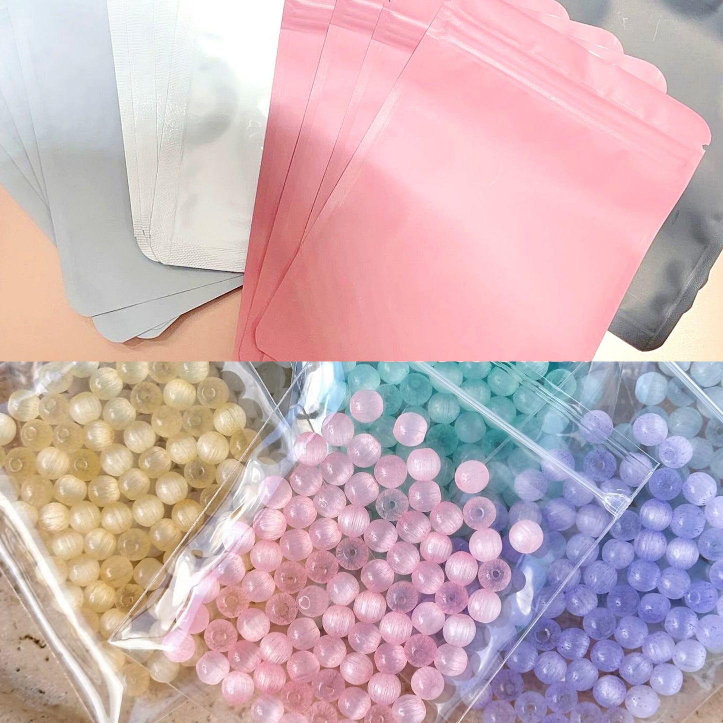 Blind Bag: Cat eye Glass beads 6mm 17 colors