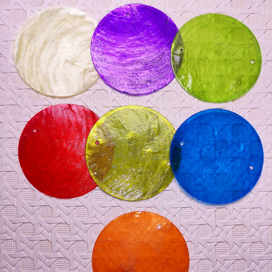 [182] Suncatcher / Wind Chime Capiz Shell 50mm
