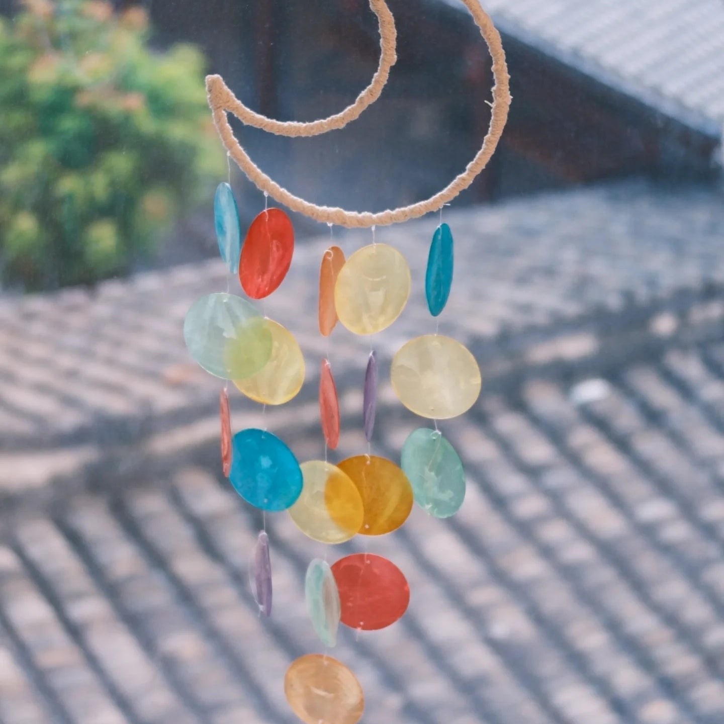 [182] Suncatcher / Wind Chime Capiz Shell 50mm