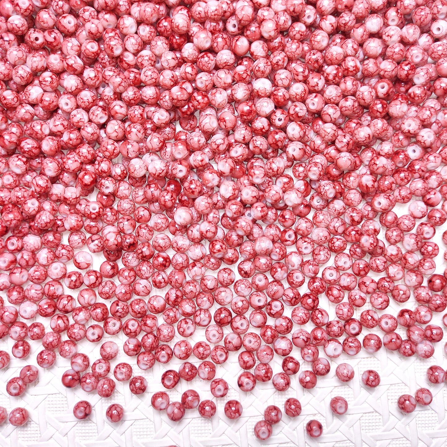 [187] Rose Crackle 6mm