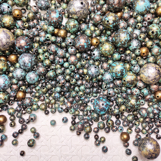[196] Verdigris Patina Round Mix