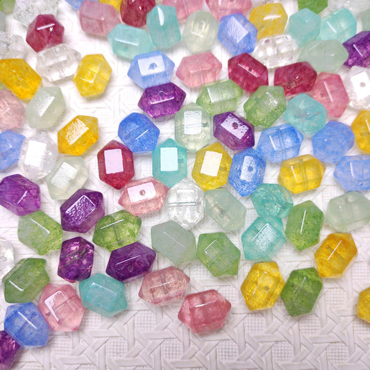 [210] Crystal Faceted bicone Mix