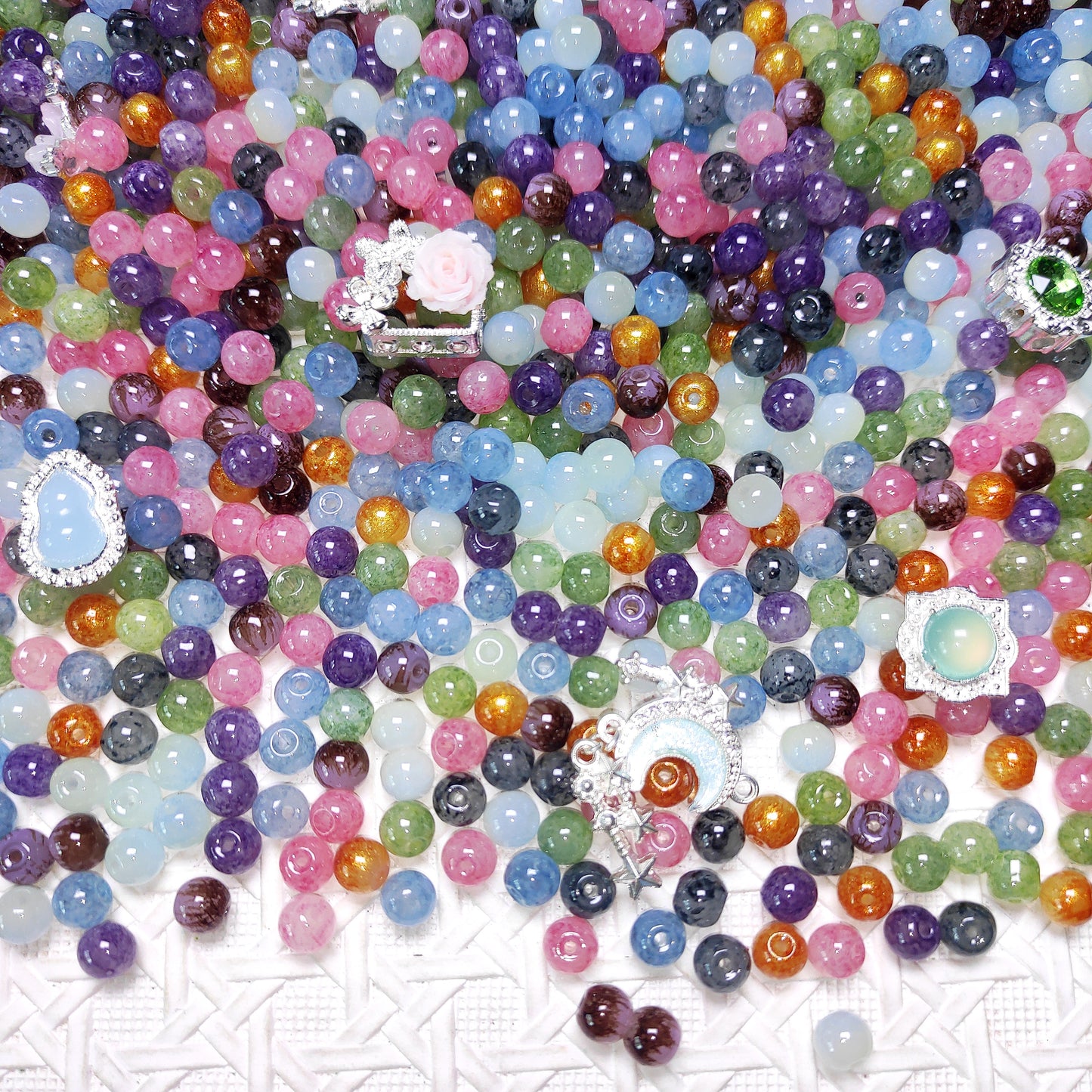 [225] Glossy Gradient Beads Mix 6mm