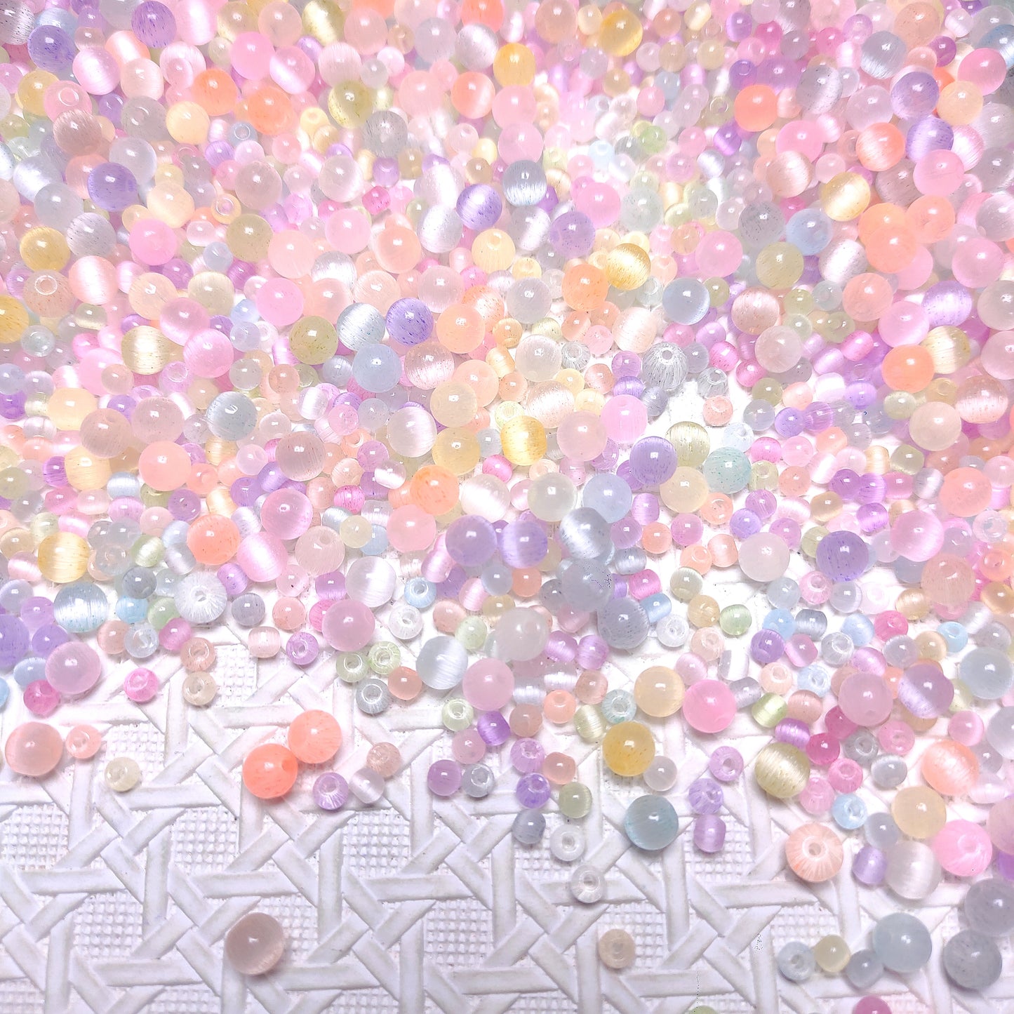 [239] Glass Cat eye Mix 4&6 mm