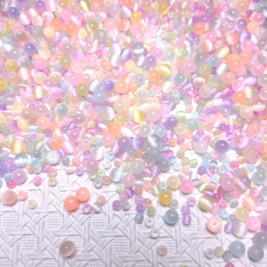 [239] Glass Cat eye Mix 4&6 mm