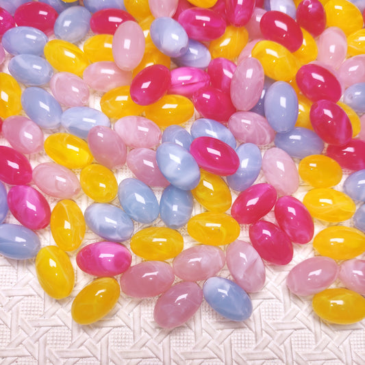 [256] Acrylic Macaron Cloud Oval-BOGO