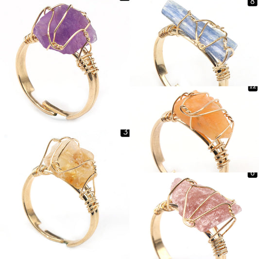 [261] Crystal Ring Adjustable