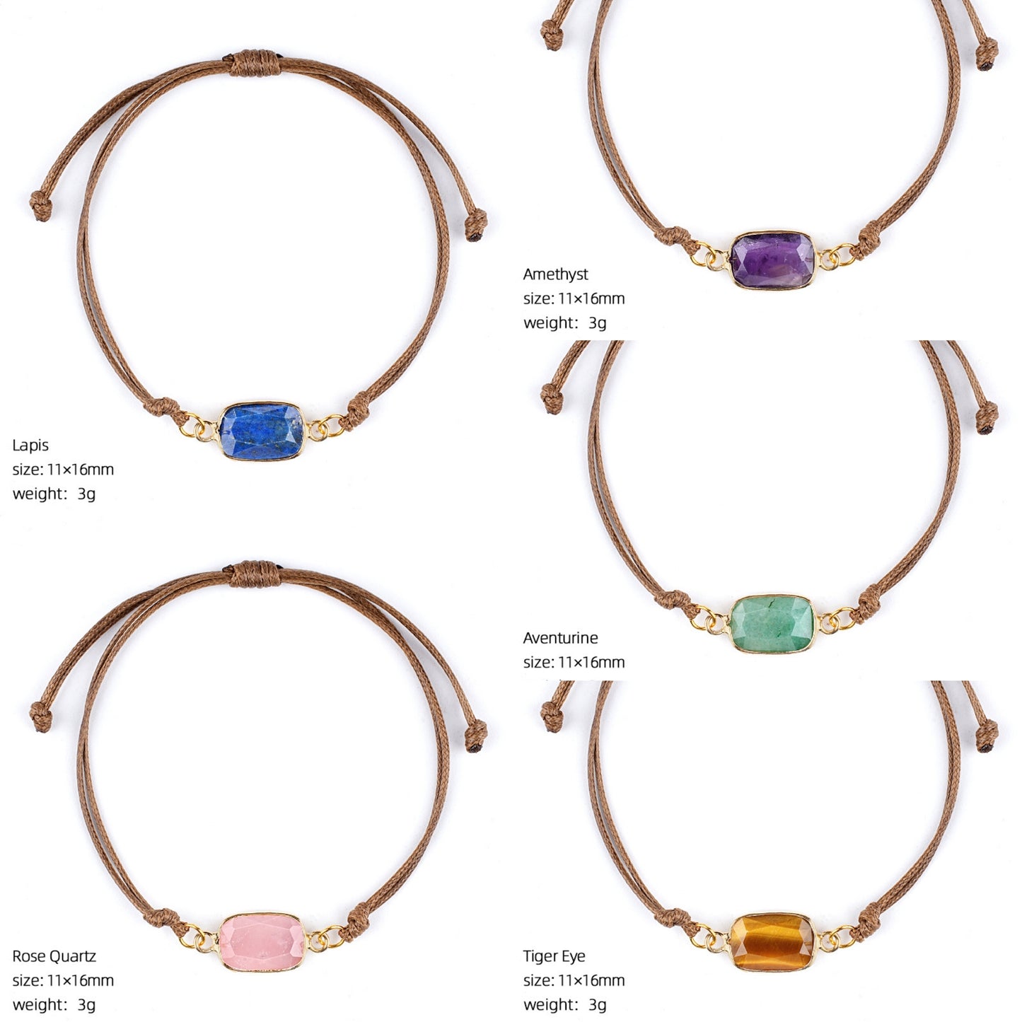 [260] Csrystal Bracelet Adjustable