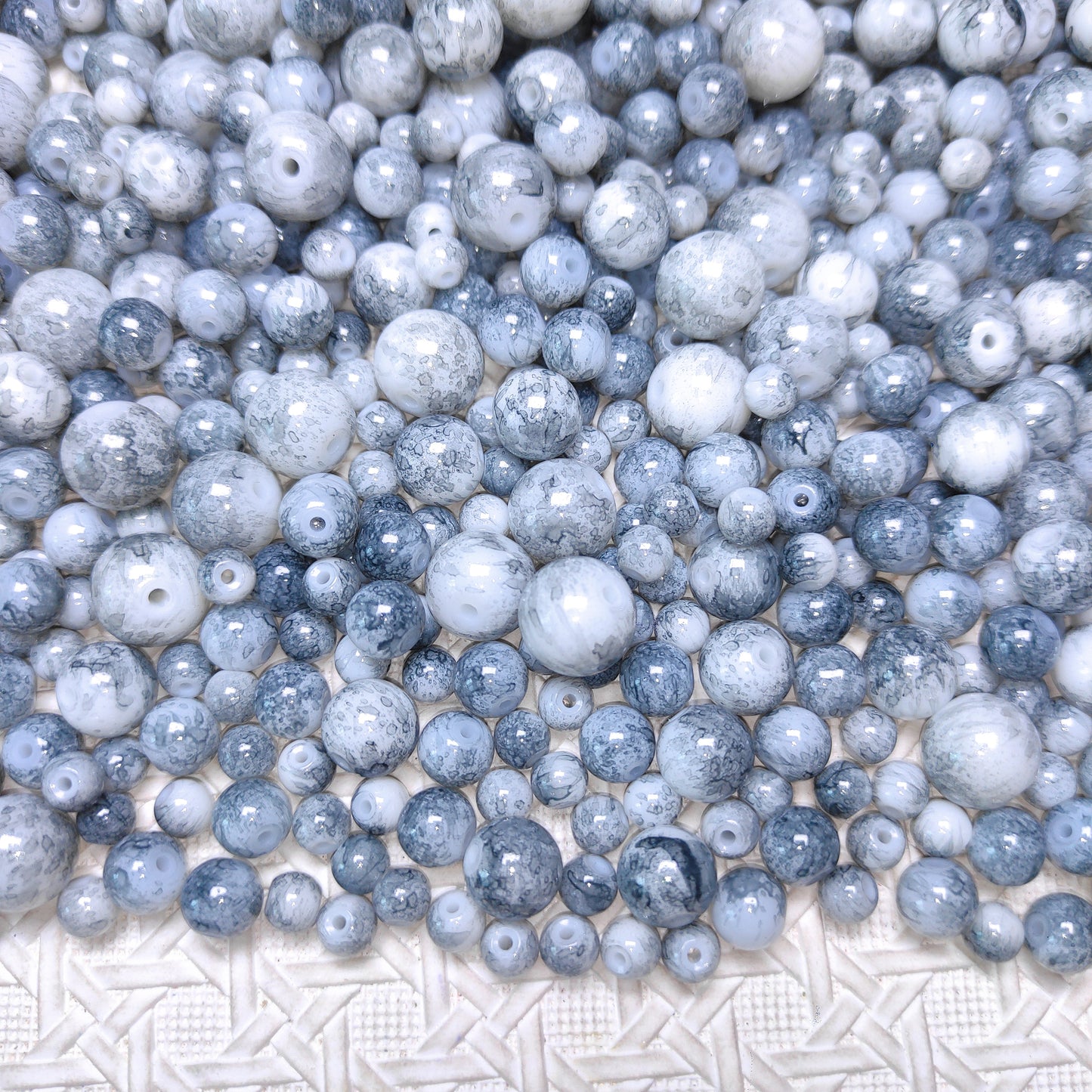 [272]  Glass oil painting Gray 6-12mm