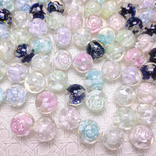 [285] Resin Luminous Rose Mix 16mm