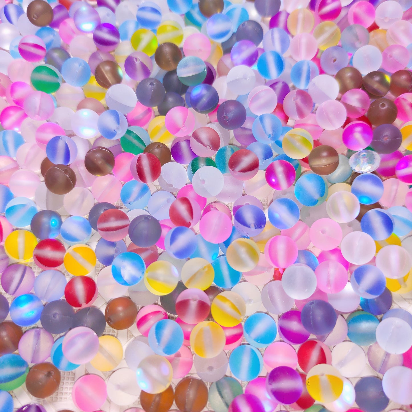 [302] Glass Mermaide Mix 8mm