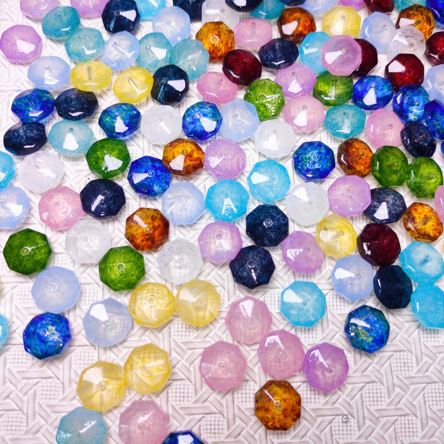 [312] Glass Marbled Octagon
