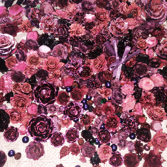 [221] Wine Red Floral