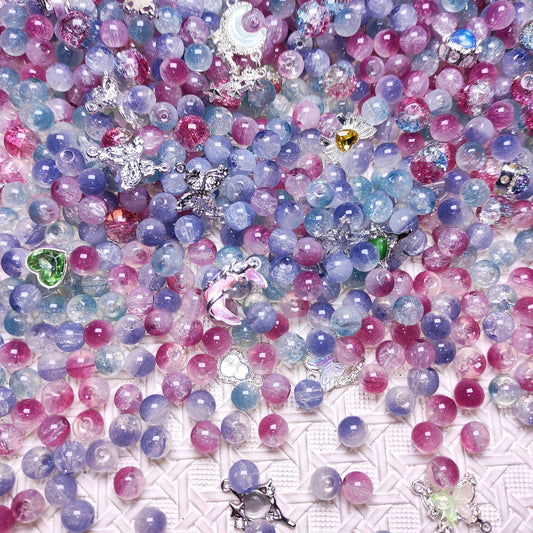 [185] Glass Crackle Mix 6&8mm
