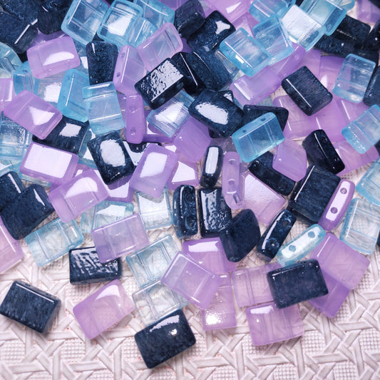 [128] Restock: Glass 2-hole rectangle