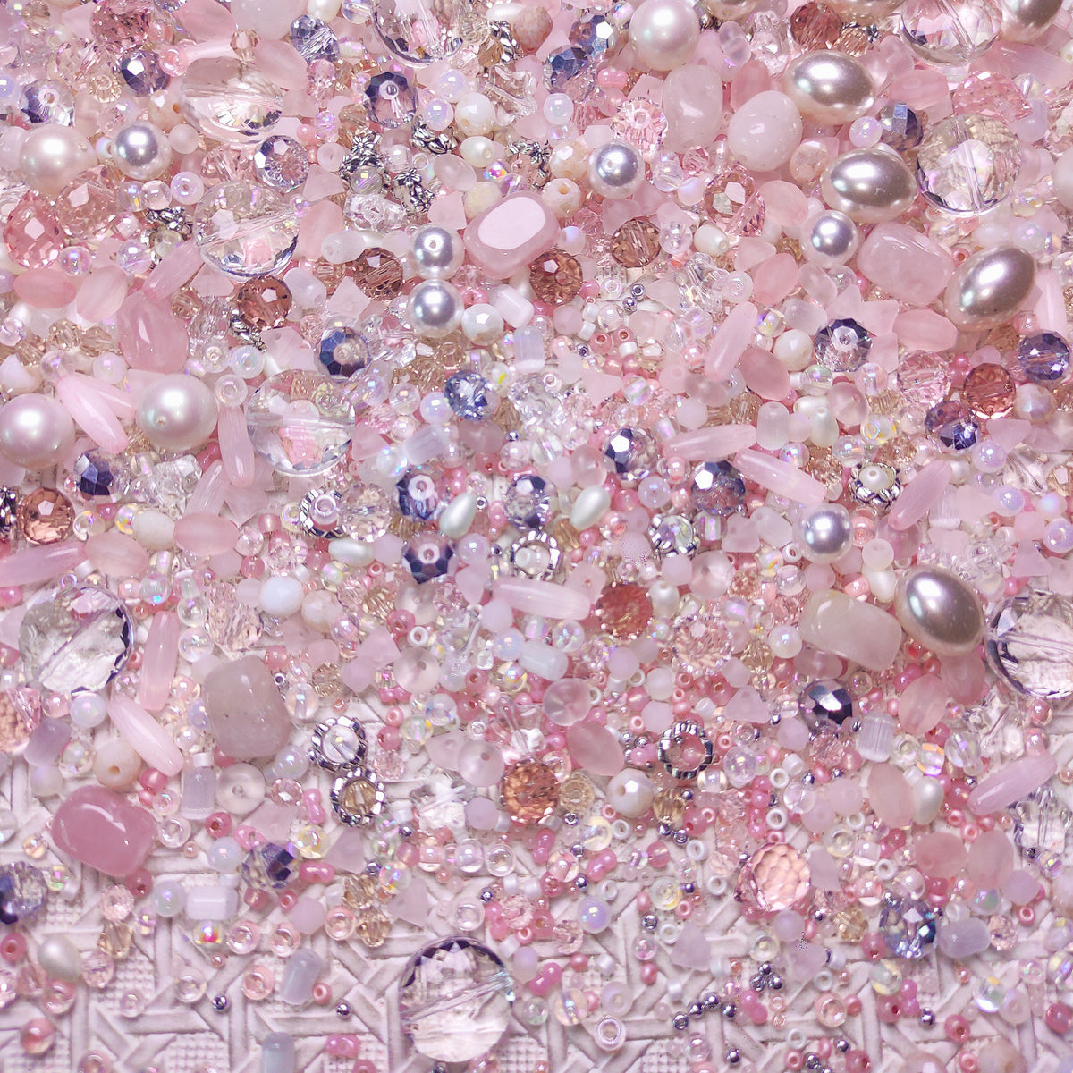 [327] Glass & Crystal Blush Fairy Mix