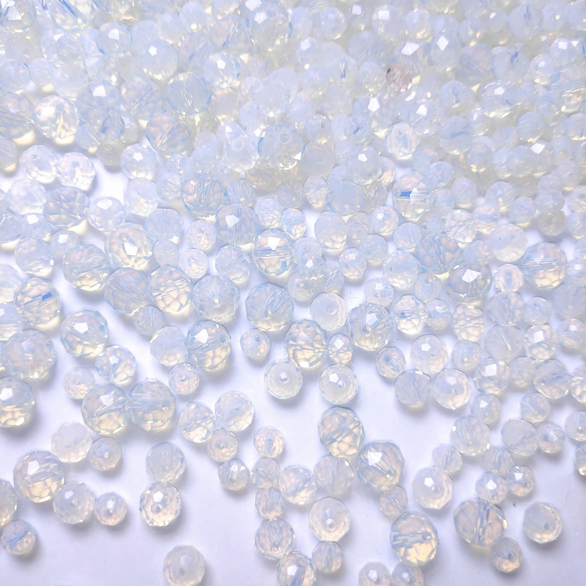 [360] Opalite Faceted Rondelle 6-10mm